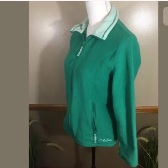 Cabelas Green Fleece ZIP Jacket - Picture 3 of 7
